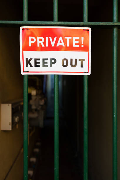 istock Metal Private, keep out sign 1334596387