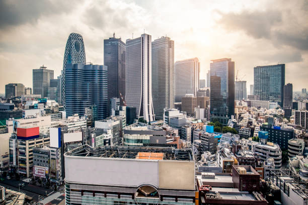 istock Shinjuku skyline in Tokyo 1334598187