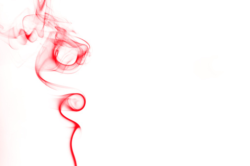 Red Abstract Smoke With Copy Space