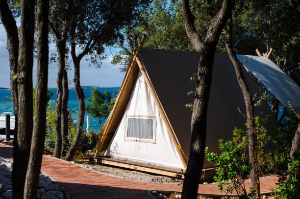istock Glamping by the sea 1334614232