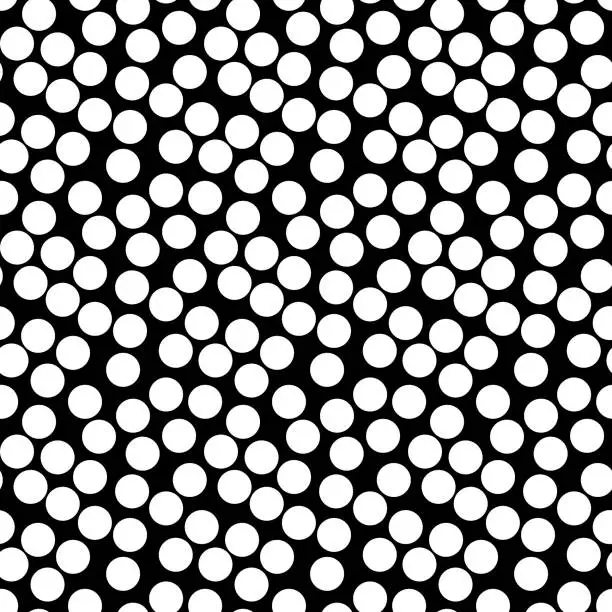 Vector illustration of Vector seamless pattern, chaotic dots