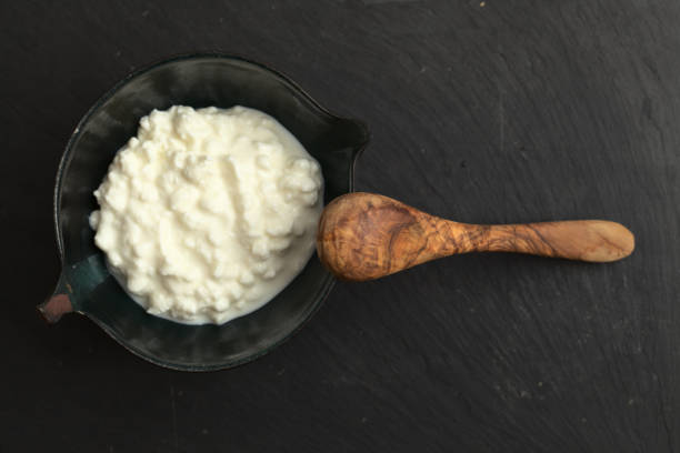 istock simple still life with cottage cheese in a ceramic bowl 1334635515