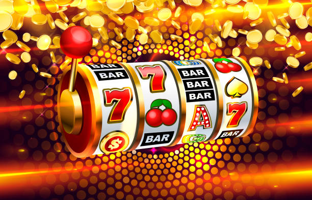 istock Casino slots icons, slot sign machine, night Vegas. Vector 1334641819