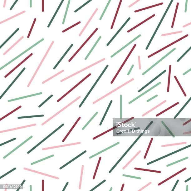 Vector Dashes Seamless Pattern Stock Illustration - Download Image Now ...