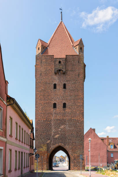 istock Historic city gate at Barth, Germany 1334643594
