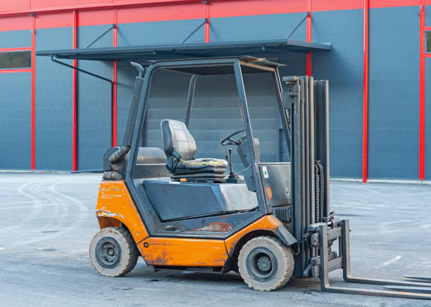 istock Forklift Truck Outside 1334647898