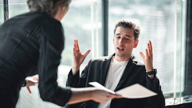 istock Businessman arguing with his colleague. 1334651097