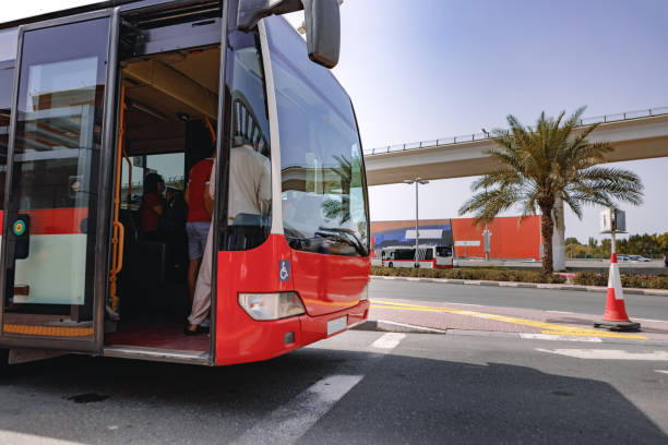 istock A close up shot of a regular old red bus 1334651925