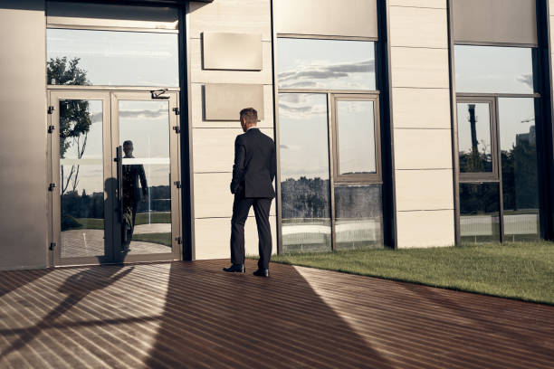 istock Rear view of businessman 1334658660