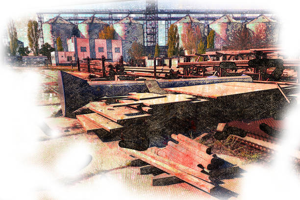Steel reinforced concrete structure plant and equipment of unfinished plant