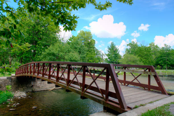 istock Iron Bridge over a small creek-Howard County, Indiana 1334659954