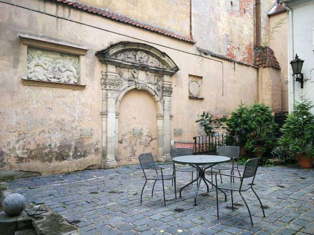 istock Medieval courtyard in Old Riga, Latvia 1334665329