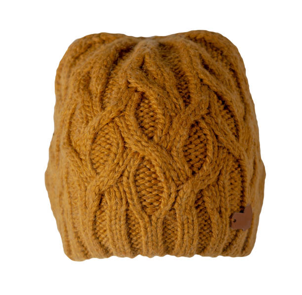 istock women's hat knitted isolated on white background. warm winter accessory 1334673721