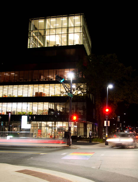 istock Halifax Central Public Library in the night. 1334674624