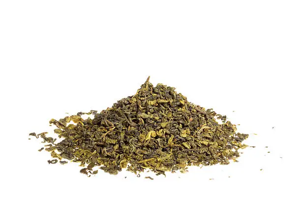 A pile of loose-leaf mate  isolated on a white background