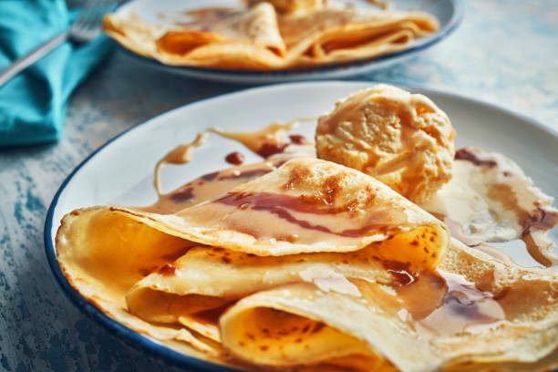 istock Crepe with Caramel and Dulce de Leche 1334676284