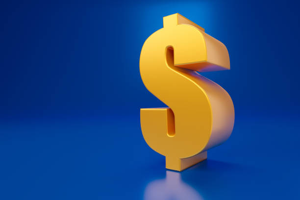 istock Dollar symbol in gold color 1334676298