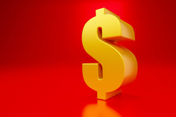 istock Dollar symbol in gold color 1334676346