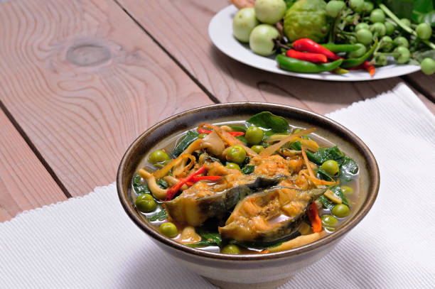 istock Thai traditional curry full of local herbs 1334683977