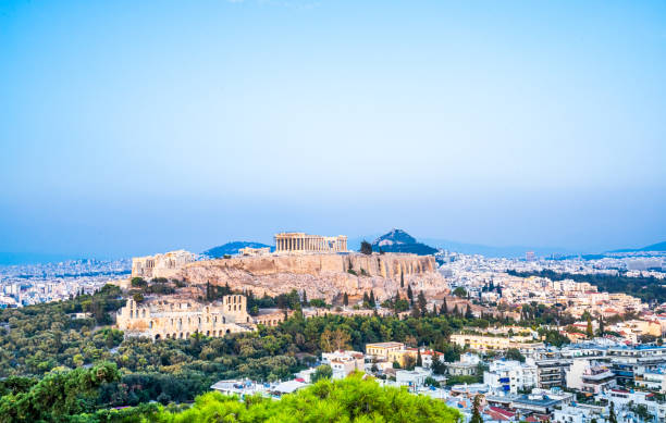 istock Acropolis from the Filopappos hill in Athens, Greece 1334684890