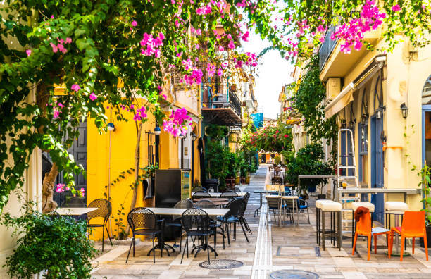 istock Nafplio, Greece Building and street in Nafplio 1334685302