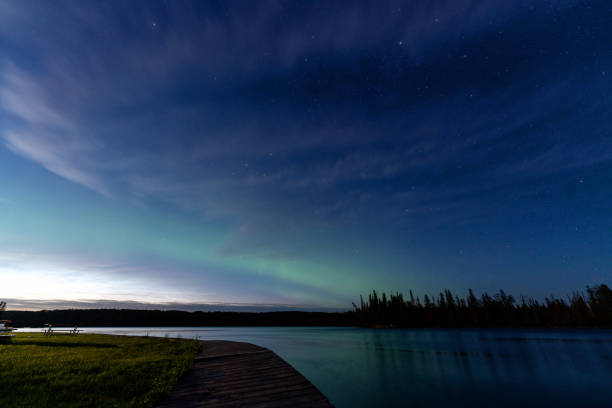istock Night Photography Waskesiu Canada 1334685580