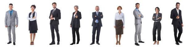 istock Business people isolated on white 1334688466