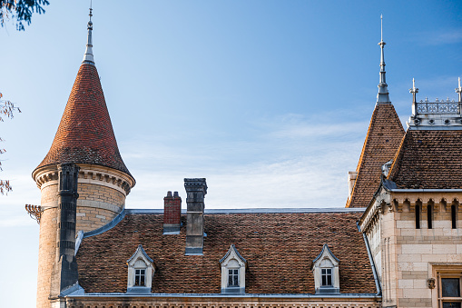 Chambord, France - May 2019: Chambord castle (chateau Chambord) in Loire valley