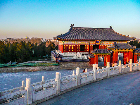 The summer palace in winter in China