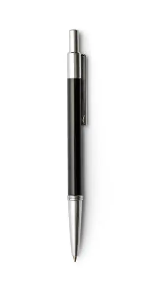 Photo of Ballpoint pen isolated against a white background