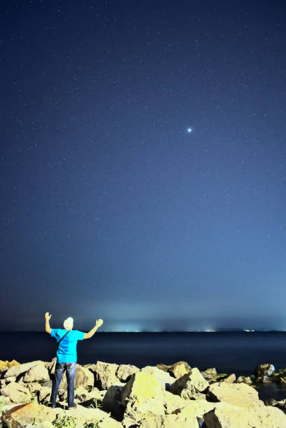 istock Night Sky Over The Sea 1334694911