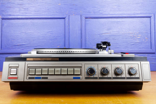 istock Vintage turntable vinyl record player 1334715777