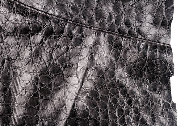 istock Piece of black artificial leather 1334715839