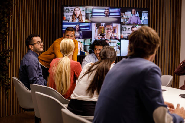 istock Business colleagues leading a discussion during a project meeting 1334716817