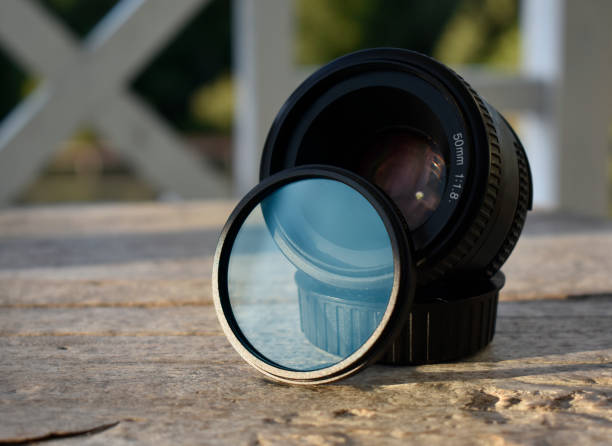 istock The filter for the camera lens is placed on the ground. 1334728289