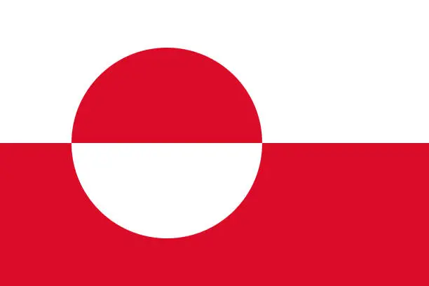 Vector illustration of Greenland Flag