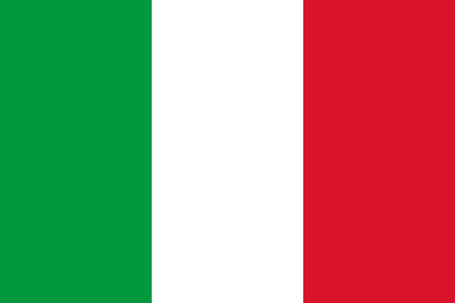 The flag of the Italian Republic (Italy). Drawn in the correct aspect ratio. File is built in the CMYK color space for optimal printing, and can easily be converted to RGB without any color shifts.