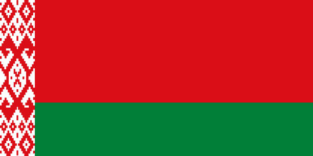 ilustrações de stock, clip art, desenhos animados e ícones de republic of belarus europe flag - flag of belarus