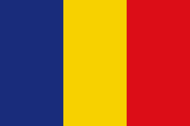 ilustrações de stock, clip art, desenhos animados e ícones de romania europe flag - romania