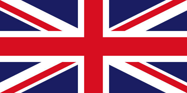 Bекторная иллюстрация Великобритания Флаг Европы