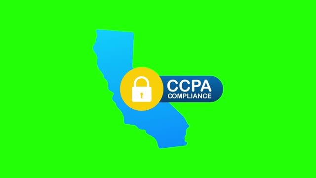Ccpa, great design for any purposes. Security  icon. Website information. Internet security. Data protection. Motion graphics.