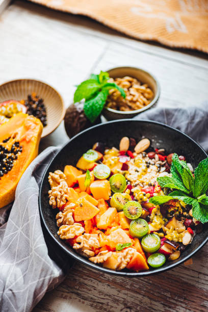 istock Papaya Superfood Breakfast Bowl 1334730637