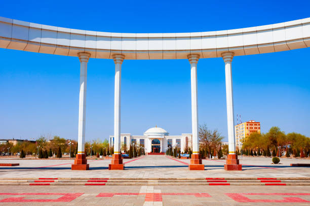 istock Arch at Independence square in Nukus 1334730737