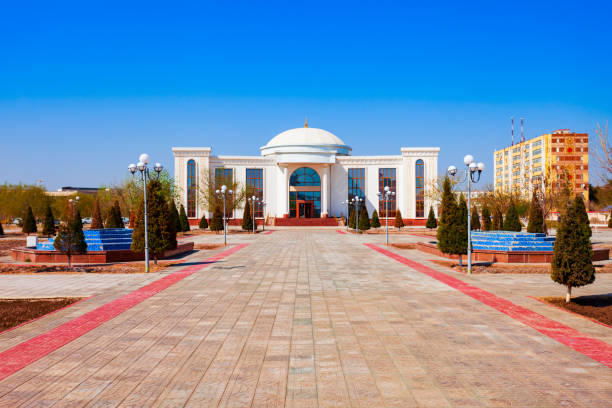 istock Wedding palace at Independence square, Nukus 1334730738