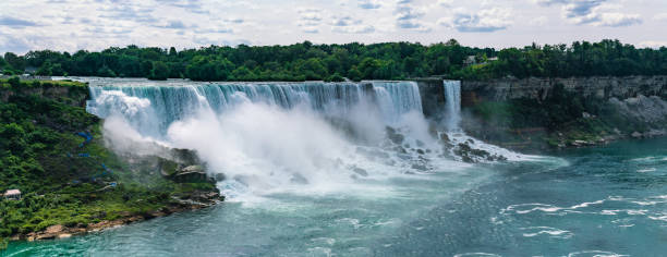 American Side of the Niagara Falls American Side of the Niagara Falls natural landmark photos stock pictures, royalty-free photos & images