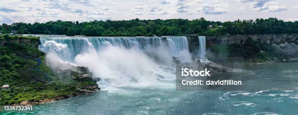 American Side Of The Niagara Falls Stock Photo - Download Image Now - Niagara Falls, Niagara Falls City - Ontario, Canada