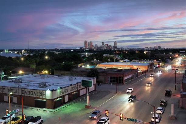istock Fort Worth Texas USA Night Scene 1334738429