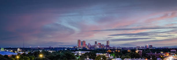 istock Fort Worth Texas USA Skyline at Dusk, Web banner 1334739875