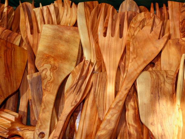 istock cutlery olive tree wood spanish traditional kitchenware 1334743797