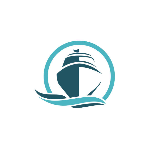 ilustraciones, imágenes clip art, dibujos animados e iconos de stock de diseño de plantillas de logotipos náuticos - yacht